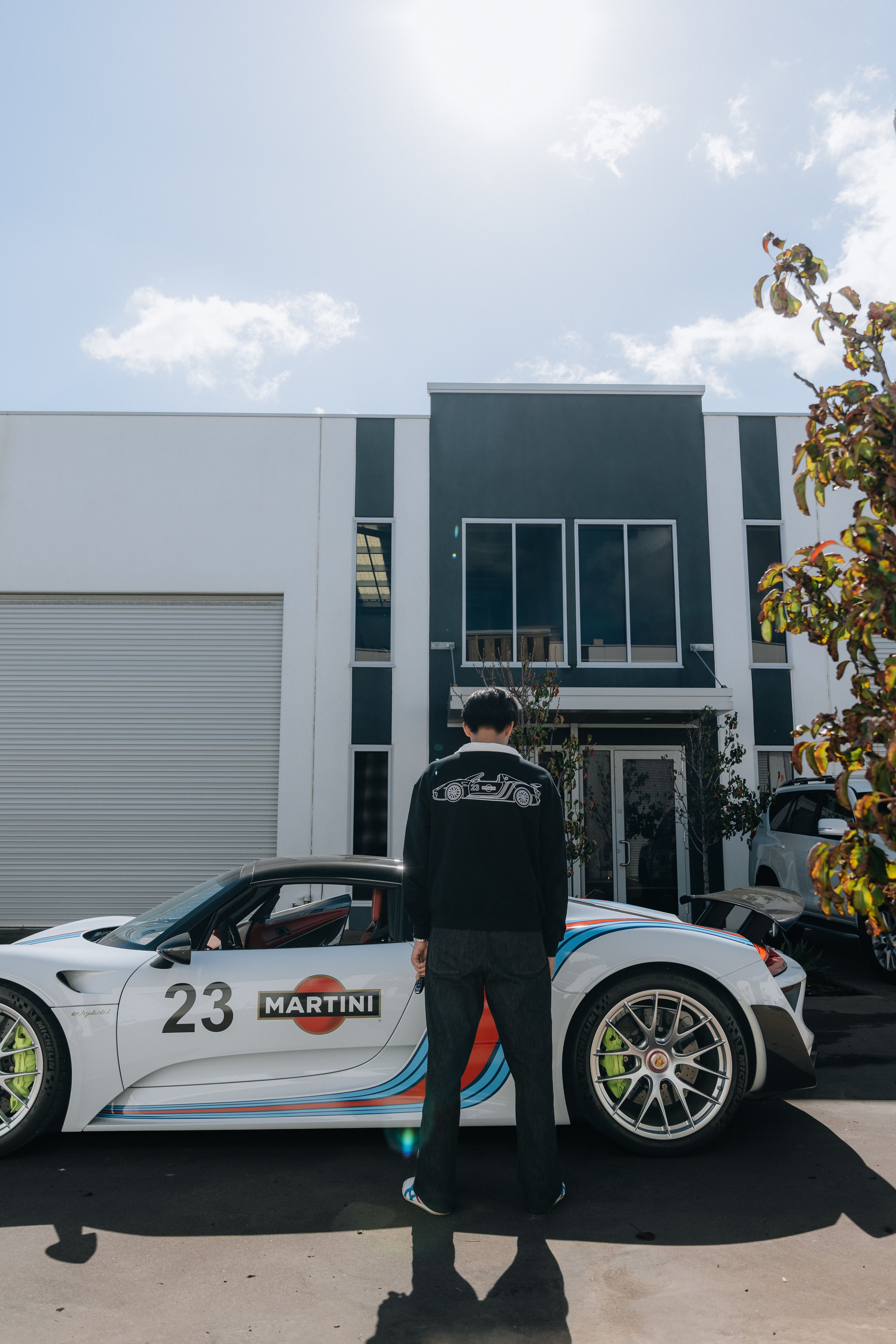Porsche 918 Spyder Martini Quarterzip – Black