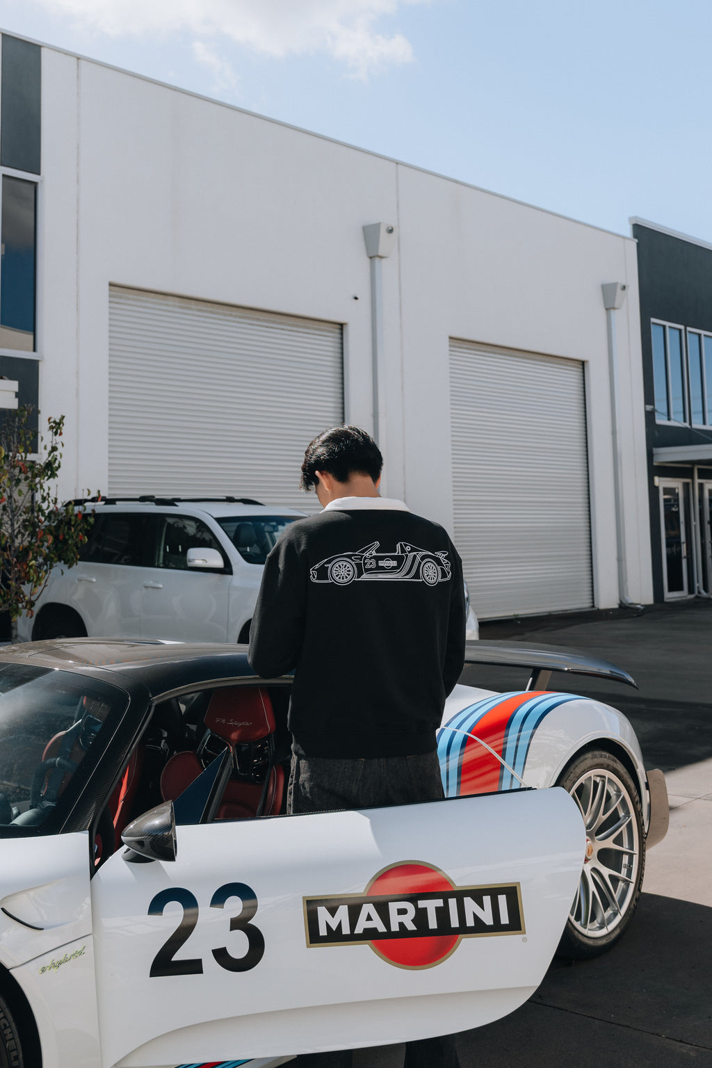 Porsche 918 Spyder Martini Quarterzip – Black