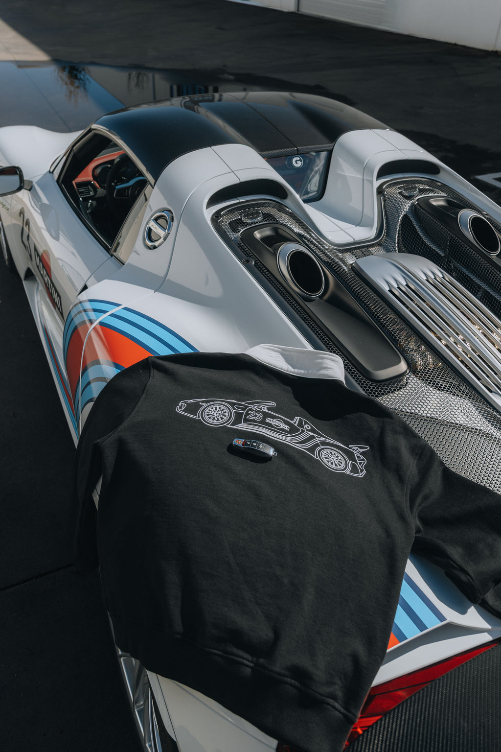 Porsche 918 Spyder Martini Quarterzip – Black